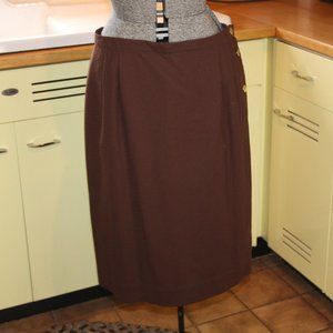 William Royce Side Button Skirt Brownstone Studio Union Tag